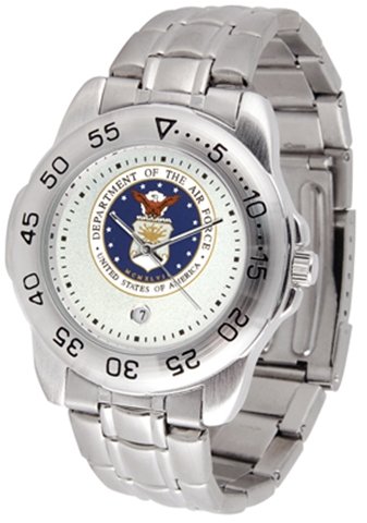 U.S. Air Force MILITARY Mens Sports Steel Watch