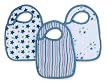 aden + anais 3 Pack Nibble Snap Bibs, Prince Charming