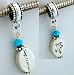 Silver Sagittarius Turquoise Dangle Bead fit Pandora