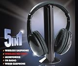 Princess International PI06879 5 in 1 Wireless Headset PI-06879 With Net Chat Microphone & Baby Monitor Function
