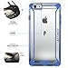 iPhone 6S Plus Case, POETIC Affinity Series Premium Thin/No Bulk/protection where its needed/Clear/Dual material Protective Bumper Case for Apple iPhone 6S Plus/iPhone 6 Plus (Blue/Clear)