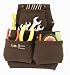 BOURN TOUGH LOT-629 Oil tan full grain cowhide leather contractors tool pouch / nail bag