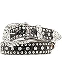 UPC 701340225770 product image for Nocona Women's Rhinestone Studded Croc Print Leather Belt Black X-Large | upcitemdb.com