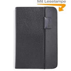Amazon Lederh�lle f�r Kindle Keyboard mit integrierter Leselampe (f�r 15 cm/6 Zoll Display) Schwarz