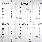 Words PVC Shower Curtain