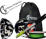 Mr Babache Harlequin Diabolo, Diabolo Sticks, 10m Pro Slide Diablo String & Travel Bag!