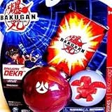 Dragonoid Red Translucent DEKA Bakugan Battle Brawler with Metal Gate Card