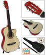 New Natural Cutaway Acoustic Guitar W/ Accessories Combo Kit Beginners