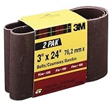 3M 9272NA-2 3-Inch x 24-Inch Fine Grit Power Sanding Belt