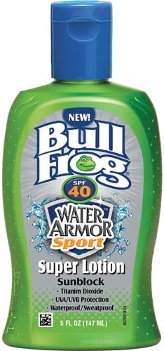 BULLFROG WaterArmor Sport Super Lotion SPF 40, 5 oz (PACK OF 2)
