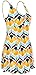 bawdy Women's Lovely Plus Size 1 Piece Swimdress Swimwear, Yellow Green, XL