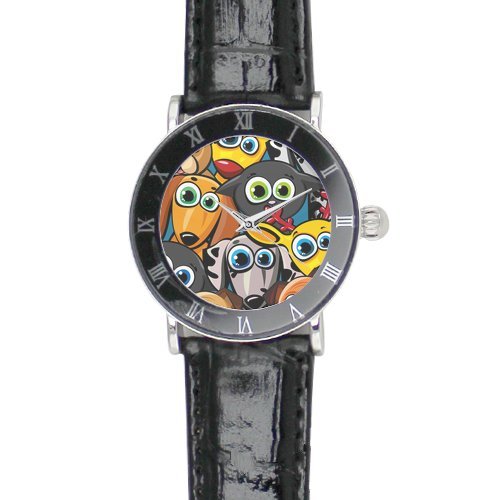 Funny cartoon dog Super Lovers Photo Watch (For Women)