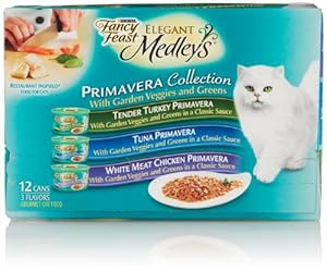 Fancy Feast Elegant Medleys, Primavera Collection 3-Flavor Variety Pack (12 Count, 3 Oz Each) Fancy Feast Elegant Medleys, Primavera Collection 3-Flavor Variety Pack (12 Count, 3 Oz Each)