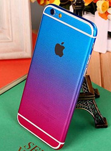 Lechely iPhone 6s Plus (5.5 inch) Full Body Sticker Fashion Gradient Protector Film Sticker for iPhone 6s Plus 5.5" Blue Rose