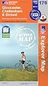 Gloucester, Cheltenham and Stroud (OS Explorer Map Active)