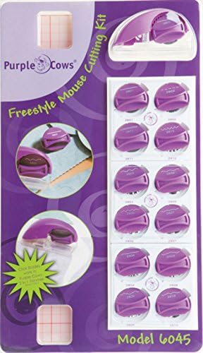 Purple Cows Freestyle Mouse 12 Blades Cutting Kit The Original with Durable Mat