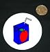 3 button / pin printed with Apple Juice Box