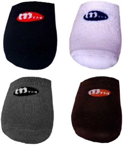 MOCSOCS Breathable No-Show Solid Half Socks 4-Pack (One Size)