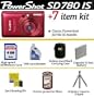 Canon Powershot SD780IS 12.1 Megapixels Digital Camera Red With Ultimate Powershot Accessory Package Includes 4GB Memory, Hard Shell Case, Gripster Mini tripod, Extra NB4L Battery + More