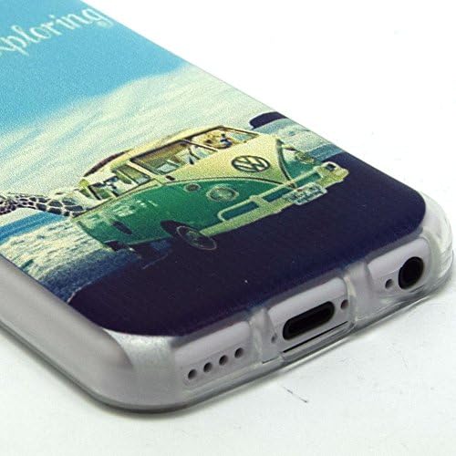 KaiXuan LingYun? Flexible TPU Rubber High Impact Creative fashion for Girls Soft Case Slim Fit Cover Cute Patterned Restore BUS Back Cover Skin for iphone 5C Case iphone 5c cover