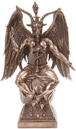 Large Baphomet On Pedestal Statue by Pacfic Trading