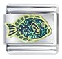 Spindle Hap Fish Italian Charm Bracelet