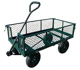 Heavy Duty Steel Crate Wagon 34L x 18W (Green) (34D x 21.5H x 18W)