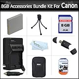 8GB Accessories Bundle Kit For Canon PowerShot SX230HS Digital Camera Inclu ....