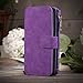 Galaxy Note 5 Case, Note 5 Case iNNEXT Note 5 Wallet Case Premium PU Leather Folio Book Style Multiple Card Slots Cash Pocket with Magnetic Closure Case Cover for Samsung Galaxy Note 5 (Purple)
