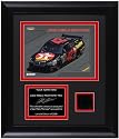 Juan Pablo Montoya Framed 6x8 Photograph with Race Tire and Personalized Nameplate