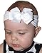 Nylon Baby Bow Headband Fits Newborn to 9 Months By Funny Girl Designs