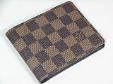 (ルイヴィトン)LOUIS VUITTON ダミエ 二つ折り札入れ エベヌ（ブラウン） M99043 並行輸入品