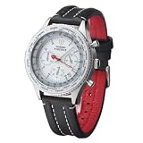 Produkt-Bild: DeTomaso Herrenuhr FIRENZE Chronograph Silber Zifferblatt Leder SL1624C-CH