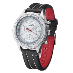 Detomaso Classic Herren-Armbanduhr FIRENZE Chronograph Silber Zifferblatt Leder SL1624C-CH