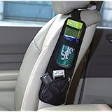 Okeler Black Nylon Auto Car Seat Chair Side Bag Hanging Organizer Storage Multi-Pocket with Free Pen