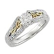 14K Two-Tone Gold Diamond Engagement Ring - 0.75 Ct.