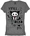 Skelanimals Kit the Cat Dead Doodle Kit Gray T-shirt Small