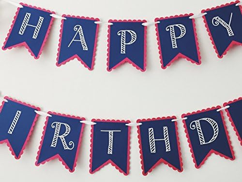 Nautical Happy Birthday Banner