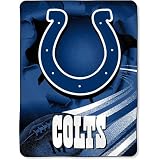 Northwest Indianapolis Colts 60x80 Plush Raschel Throw Blanket