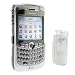 Blackberry 8300 8310 8320 Curve Smartphone Accessory Bundle Kit - Transparent Clear Crystal Snap On Case with Belt Clip + Rapid Car Charger + Travel Home Charger + Premium Clear Reusable LCD Screen Protector with Lint Cleaning Cloth By Ikross