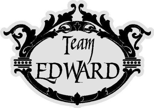 2 TWILIGHT TEAM EDWARD DECALS