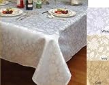 European Floral Design Tablecloth White 52 X 70