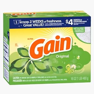 Gain With Freshlock Original Powder Detergent 15 Loads 16 Oz (Pack of 3)