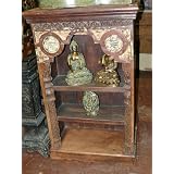 Antique-India-Carved-Wood-Bookcase-Bookshelf-Furniture-India-Decor