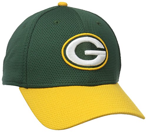 NFL Green Bay Packers 2015 Team Color Training Camp 39Thirty Stretch Fit Cap, Small/Medium, Green