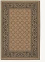 2'3" x 11'9" Garden Lattice Cocoa Black Indoor/Outdoor Runner Area Rug
