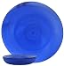 Cobalt Blue Spanish Recycled Glass Chip and Dip Set with Sunburst Pattern 14D