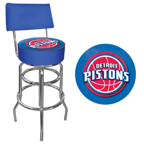 Best Quality Detroit Pistons NBA Padded Swivel Bar Stool with Back