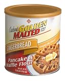 Golden Malted Pancake & Waffle Flour, Gingerbread, 33-Ounce Cans (Pack of 3)