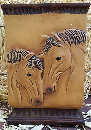Horse Pottery Ceramic Vase Western Home Decor